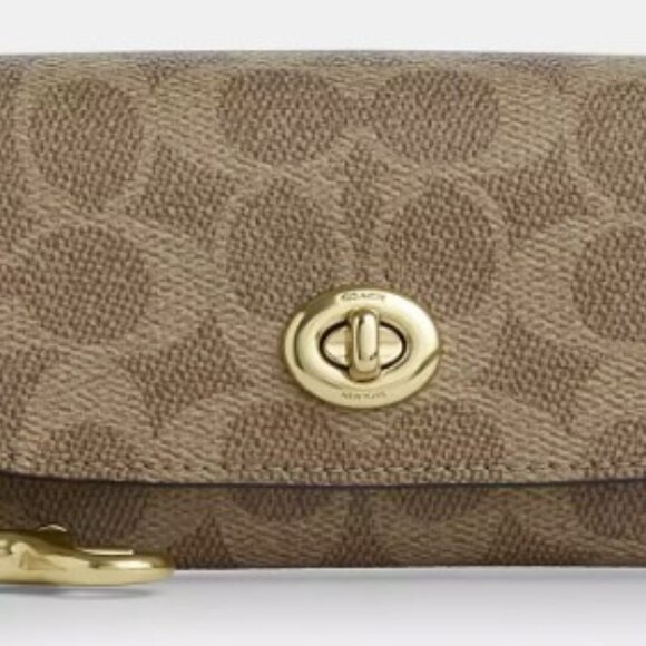 Coach Sunglass Case In Signature Canvas - Picture 2 of 4